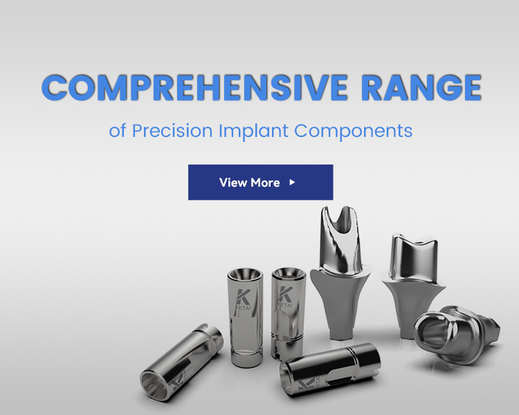 comprehensive dental implant components including abutment scanbody and implant analog