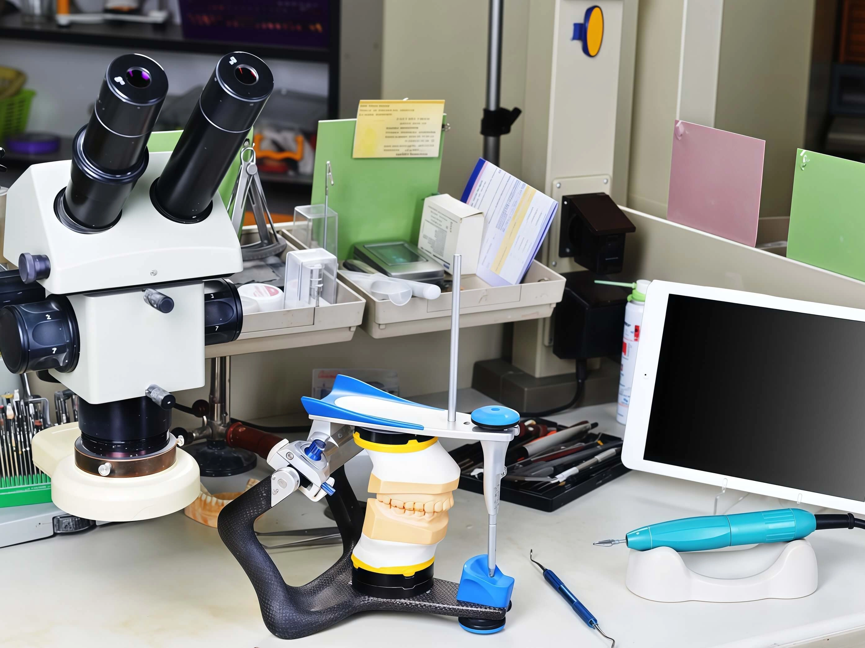 dental clinic workflow with precision dental abutment components