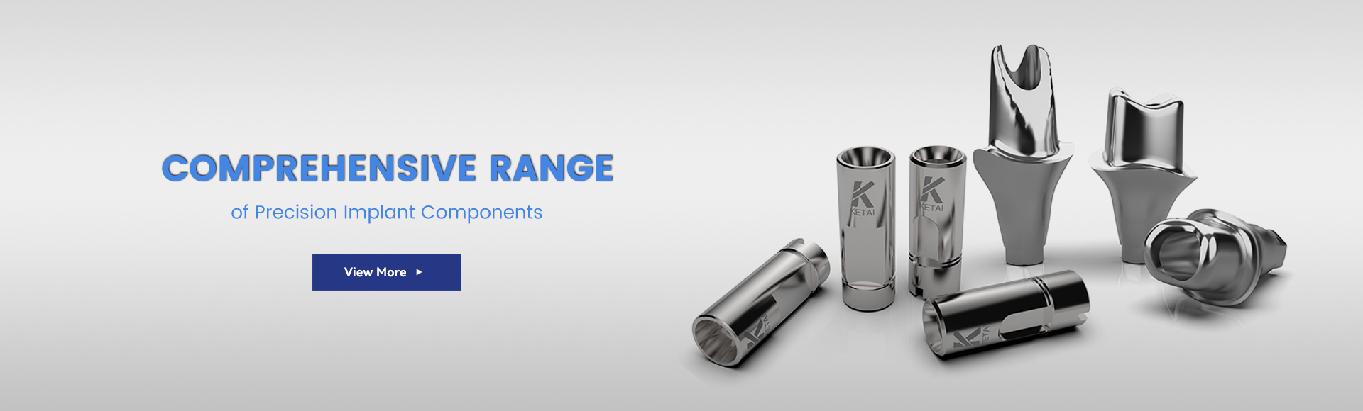 comprehensive dental implant components including abutment scanbody and implant analog